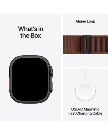 Apple Watch Ultra 4 GPS + Cellular 49mm - Titanium/Burgundy Alpine Loop - L