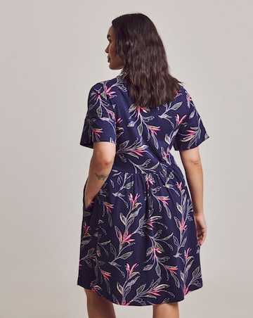 Julipa Printed Cotton Jersey Shift Dress