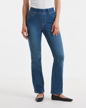 Mid Blue Stretch Bootcut Jeggings