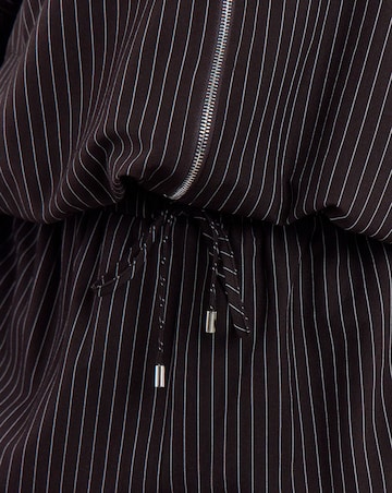 Simply Be Chocolate Pinstripe Balloon Trouser Co-ord