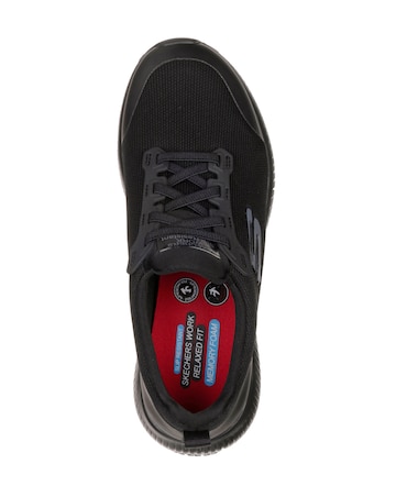Skechers Black Workwear Squad Slip Resistant Trainers - Wide Fit (E)