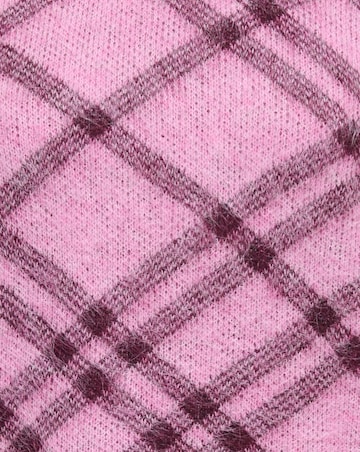 ONLY CHECK PATTERN KNITTED JUMPER