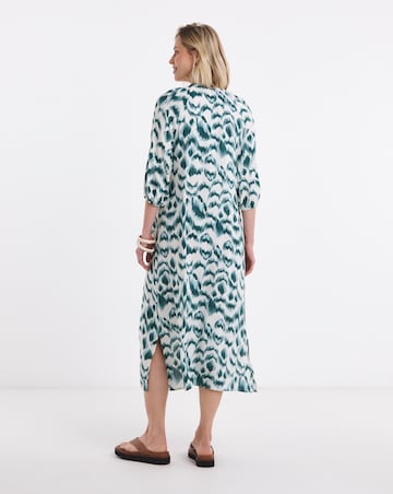 Button Through Kaftan Dress