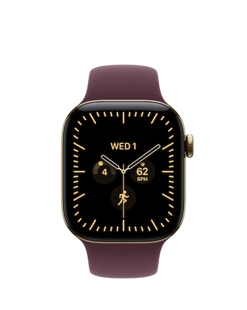 Apple Watch Series 12 GPS + Cellular 42mm - Gold Titanium/Burgundy Sport - S/M