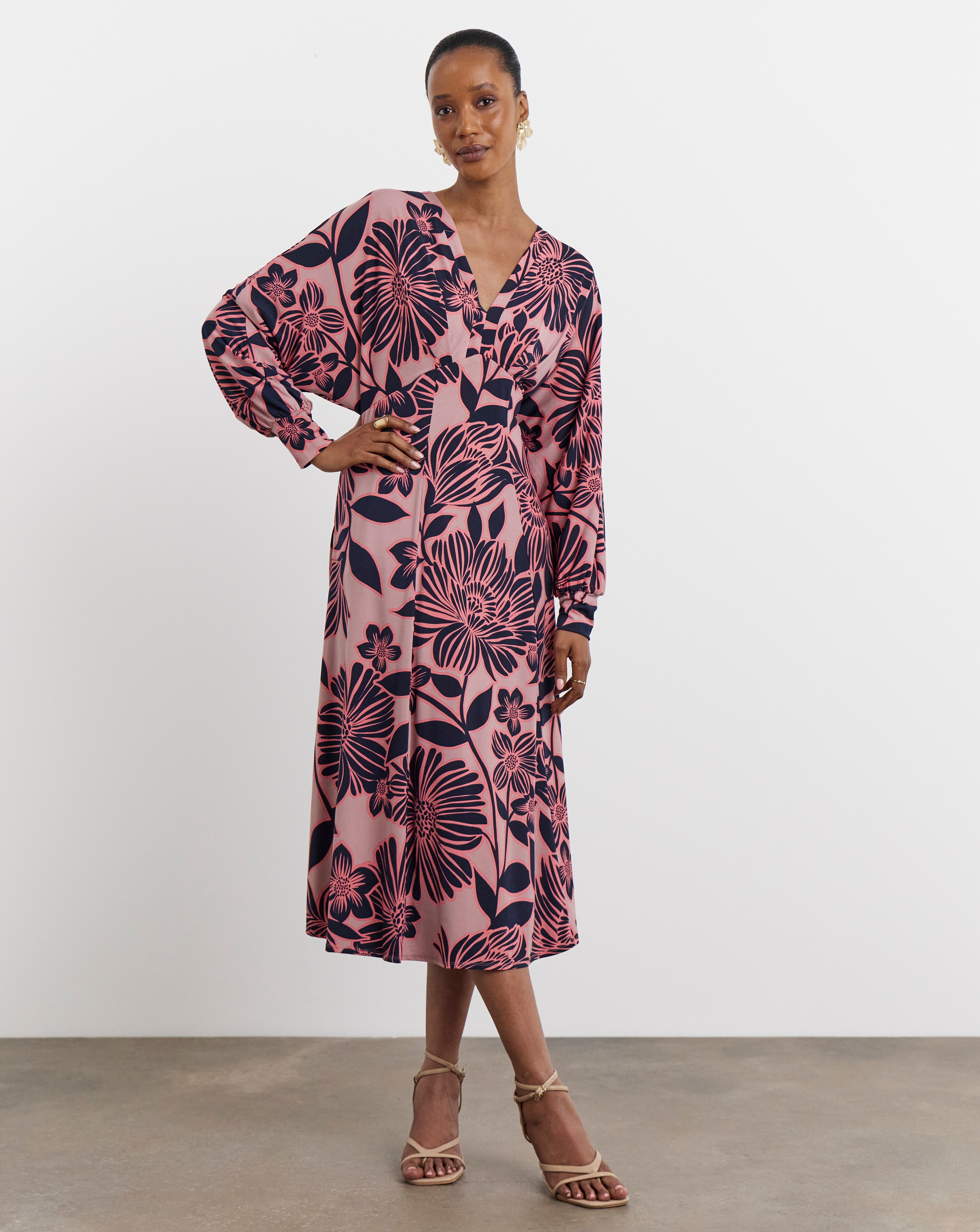 Joanna Hope Empire Jersey Midi Dress