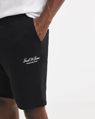 Jack & Jones Gordon Logo Sweat Short - Black