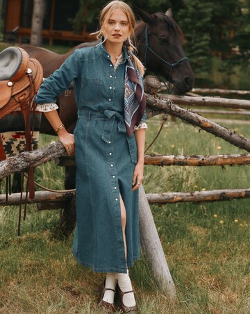 Joules Denim Western Dress