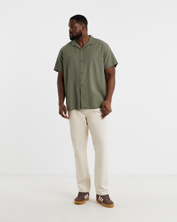 Jack & Jones Tyson Textured Resort Shirt - Green