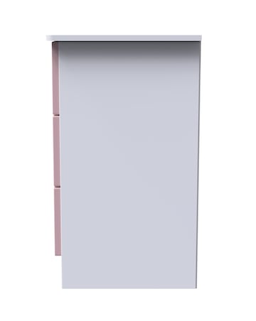 Haydn Ready Assembled 3 Drawer Bedside - Kids