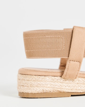 Dia Elasticated Low Wedge Espadrilles - Extra Wide Fit (EEE)