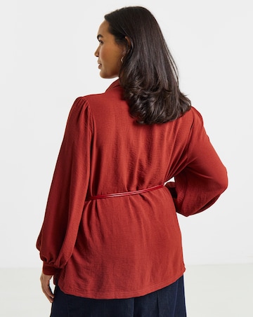 Simply Be Rust Utility Pocket Shirt