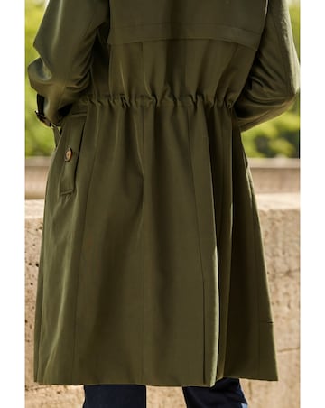 Sosandar Cinched Waist Trench Coat