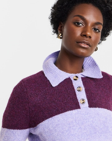 Colour Block Rugby Jumper