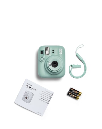 Fujifilm Instax Mini 13 Camera inc 20 Shot Film Pack- Lagoon Green