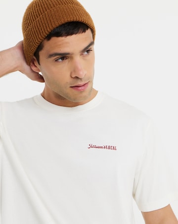 Only & Sons Milo Fixworks Washed Relaxed Fit T-Shirt - Pine Green