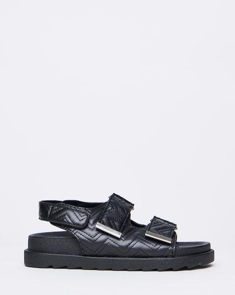 Simply Be Jess Quilted Touch and Close Sandals - Wide Fit (E)