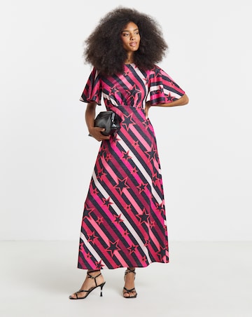 Twisted Wunder Ziggy Star Stripe Lurex Maxi Dress