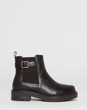 Sidonie Chelsea Buckle Ankle Boots - Wide Fit (E)