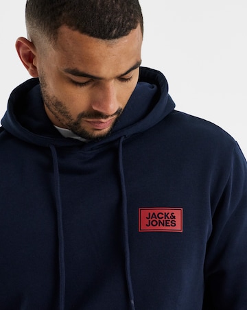 Jack & Jones Rush Hoodie and T-Shirt 2-Pack - Navy/White