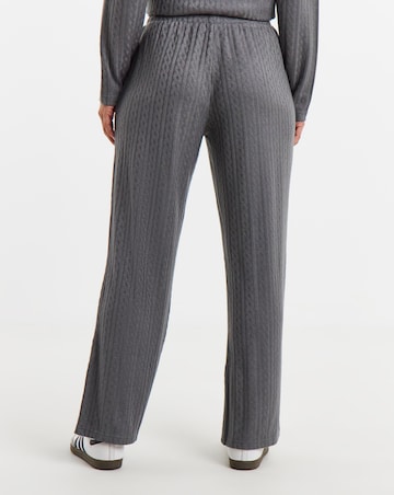 Slate Cable Knit Jogger