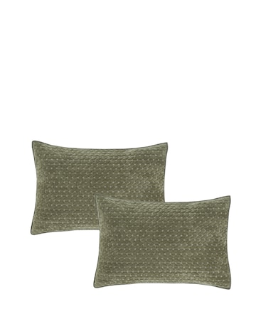 Bianca Attica Velvet Pillowsham Pair