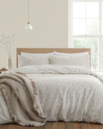 Bianca Shadow Leaves Duvet Cover Set
