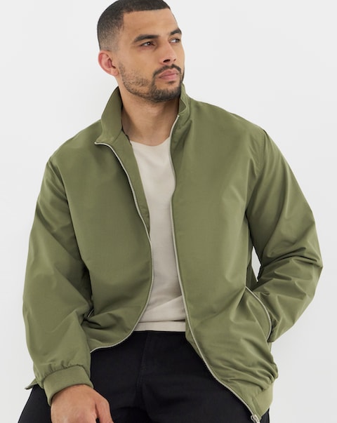 Jack & Jones Rush Harrington Bomber - Olive