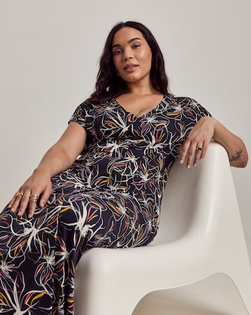 Julipa Petite Cap Sleeve Midi Dress