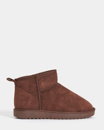 Renna Suede Low Cut Warm Lined Boots - Wide Fit (E)