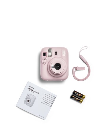 Fujifilm Instax Mini 13 Camera inc Skinny Dip Case & 20 Shot Film - Candy Pink
