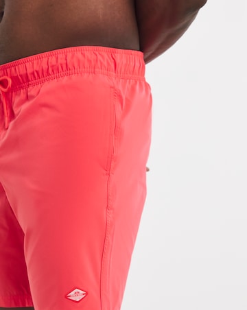 Jack & Jones Maui Tropic Solid Swim Trunk 2 Pack - Navy/Coral