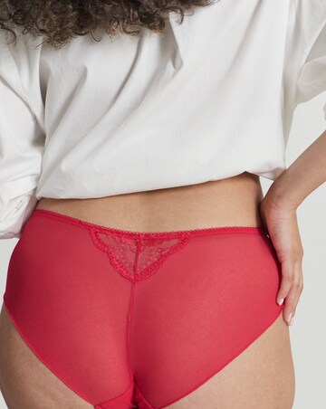 Figleaves Juliette Lace Short - Red