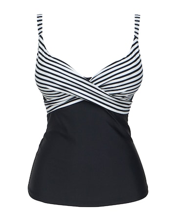 Figleaves Tailor Underwired Twist Front Tankini Top