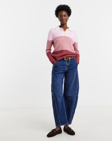 Colour Block Rugby Jumper