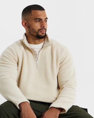 Jack & Jones Teddy Sweat Top - Oatmeal