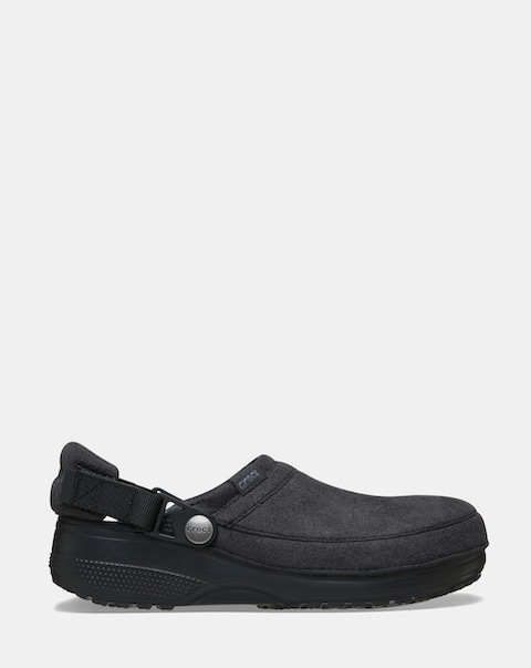 New In - Crocs Classic Vegan Suede Clog - Black