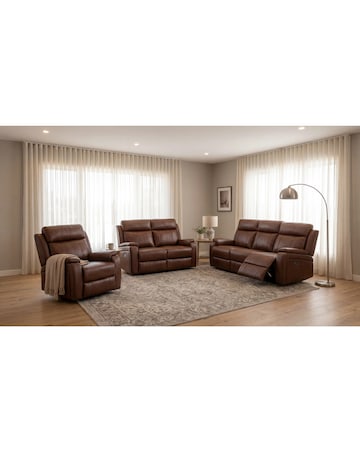 Prescott Leather Power Recliner Armchair