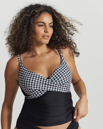 Figleaves Tailor Underwired Twist Front Tankini Top