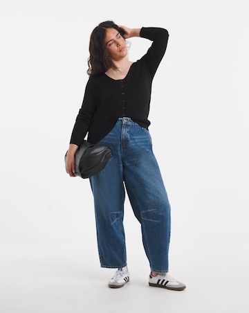 Fine Gague Scallop Edge Cardigan