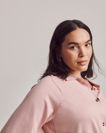 Julipa Short Sleeve Collared Cardigan