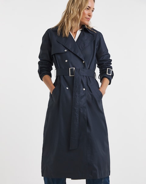 Coated Trench Coat