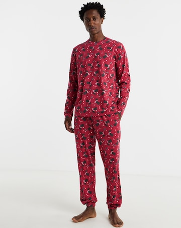 Pretty Secrets Christmas Scottie Dog Family Pyjamas - Mens