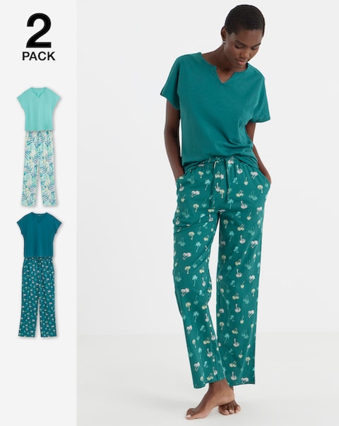 JD Williams (2 Pack) Cotton Pyjama Sets