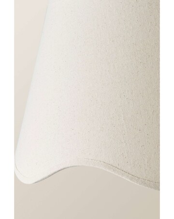 ValueLights Mabel Large Scalloped Bottom Natural Linen Shade 45cm