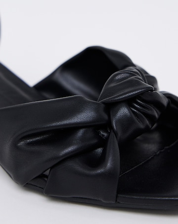 Tamika Volume Twist Flexible Sole Block Heel Sandals - Wide Fit (E)