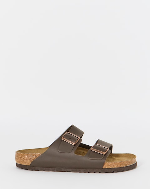 Birkenstock Classic Smooth Leather Arizona Sandals - Dark Brown
