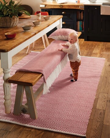 Woven Herringbone Indoor/Outdoor Throw