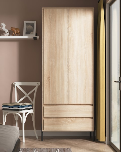 Sloan 2 Door 2 Drawer Wardrobe