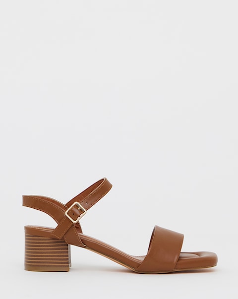 Simply Be Marseille Block Heel Barely There Sandals - Extra Wide Fit (EEE)