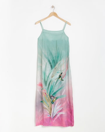 Figleaves Viscose Linen Blend Slip Nightie